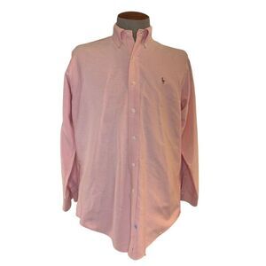 Ralph Lauren Pink Button Down Dress Shirt Sz. 15.5/33. Preppy Professional